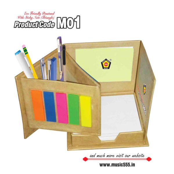M01-Pen-Stand-Eco-Friendly-Sticky-Note-Pad-music555-manufacturing-mumbai