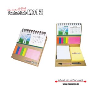 M012-Eco-Friendly-Sticky-Note-Pad-Wiro-Desk-Calendar-pen-music555-manufacturing-mumbai