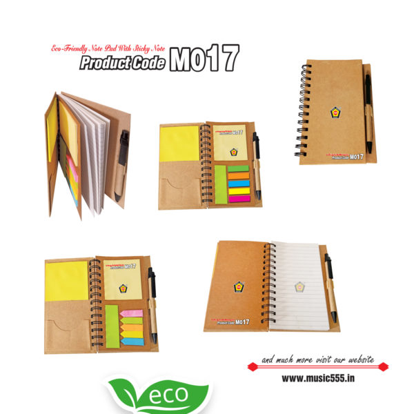 M017-Eco-Friendly-wiro-Dairy-Sticky-Note-Pad-music555-manufacturing-mumbai