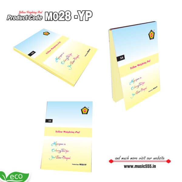 M028-YP-Eco-Friendly-Multi-Color-Sticky-Note-Pad-music555-manufacturing-mumbai