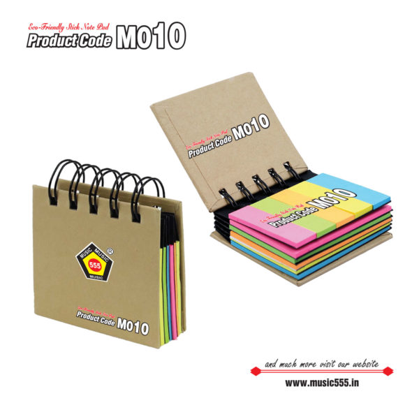 M10-Eco-Friendly-Wiro-Sticky-Note-Pad-music555-manufacturing-mumbai