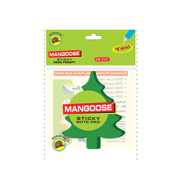 Christmas-tree-Shape-Die-cut-Sticky-Note-Pad-Front-music555-manufacturing-mumbai