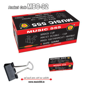 32mm-12Doz-Binder-Clip-music555-manufacturing-mumbai