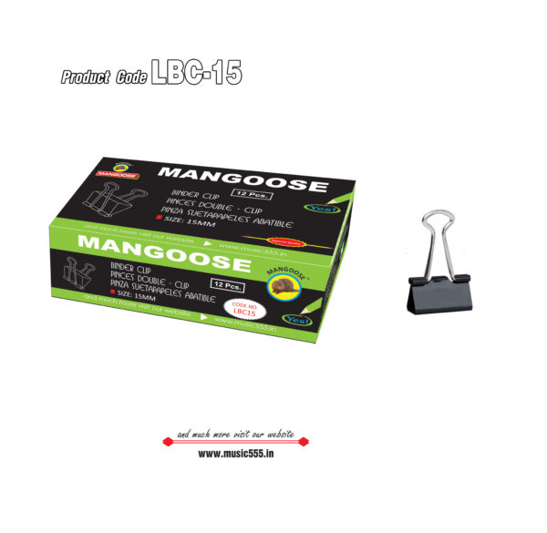 Mangoose-15mm12-Binder-Clip-music555-manufacturing