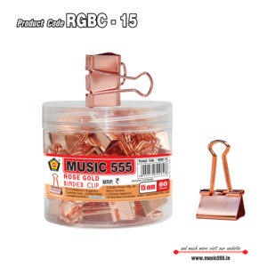 15-mm-Rose-Gold-Binder-Clip-RGBC-15-music555-Bharani-Industries-manufacturing-mumbai-India2