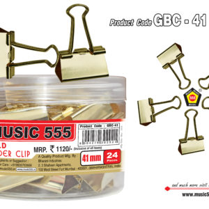 41mm-Gold-Binder-Clip-Bharani-Industries-music555-manufacturing-mumbai