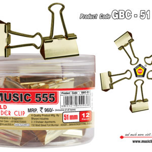 51mm-Gold-Binder-Clip-Bharani-Industries-music555-manufacturing-mumbai