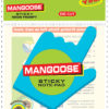 DC-014-3×3-Hand-shape-Mangoose-Die-cut-Sticky-Note-Pad-music555-manufacturing-mumbai