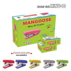 Minu 10 Stapler Outer Box MSP-108--Bharani-Industries-music555-manufacturing-mumbai
