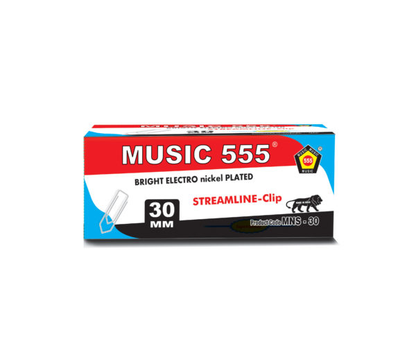 30mm-Bright-Nickel-Plated-Streamline-Paper-Clip-music555-Bharani-Industries-manufacturing-mumbai