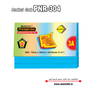 3x4-inch-3A-100-sh-Neon-Blue-Ruled-PNR-304-music555-bharani-industries-manufacturing-mumbai-India