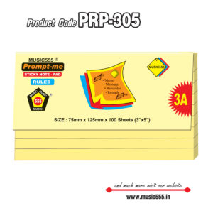 3x5-3A-100-sh-Ruled-PC-PRP-305-music555-bharani-industries-manufacturing-mumbai-India