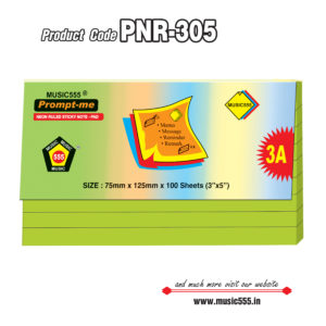 3x5-inch-3A-100-sh-Neon-Green-Ruled-PNR-305-music555-bharani-industries-manufacturing-mumbai-India