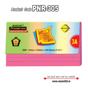 3x5-inch-3A-100-sh-Neon-Pink-Ruled-PNR-305-music555-bharani-industries-manufacturing-mumbai-India