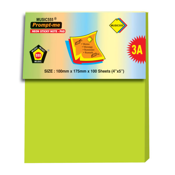 4x5-Music-Prompt-Me-Neon-Green-100 Sheet-music555-bharani-industries-manufacturing-mumbai-India