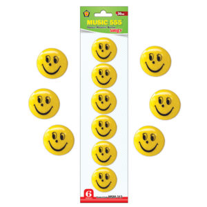 Opaque-Smiley-Magnetic-Button-30mm-6pcs-music555-Bharani-Industries-manufacturing-mumbai-India