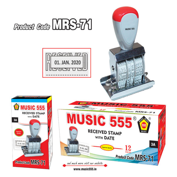 RECEIVED-STAMP-with-DATE-Outer-Box-12pcs-P-Code-MRS-71-music555-bharani-industries-manufacturing-mumbai-IndiaAugust 2017-2