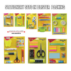 STATIONERY SETS IN BLISTER PACKING