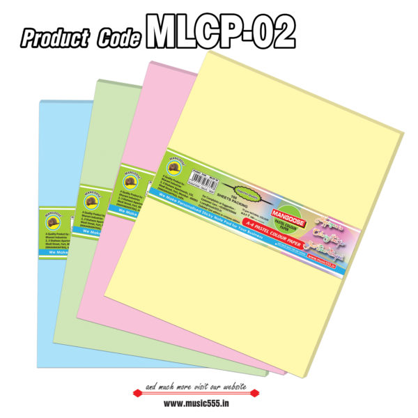 Mangoose-A4-Bright-Pastel-Normal-Colour-Paper-All-Mix-MLCP-02-music555-Bharani-Industries-manufacturing-mumbai-India